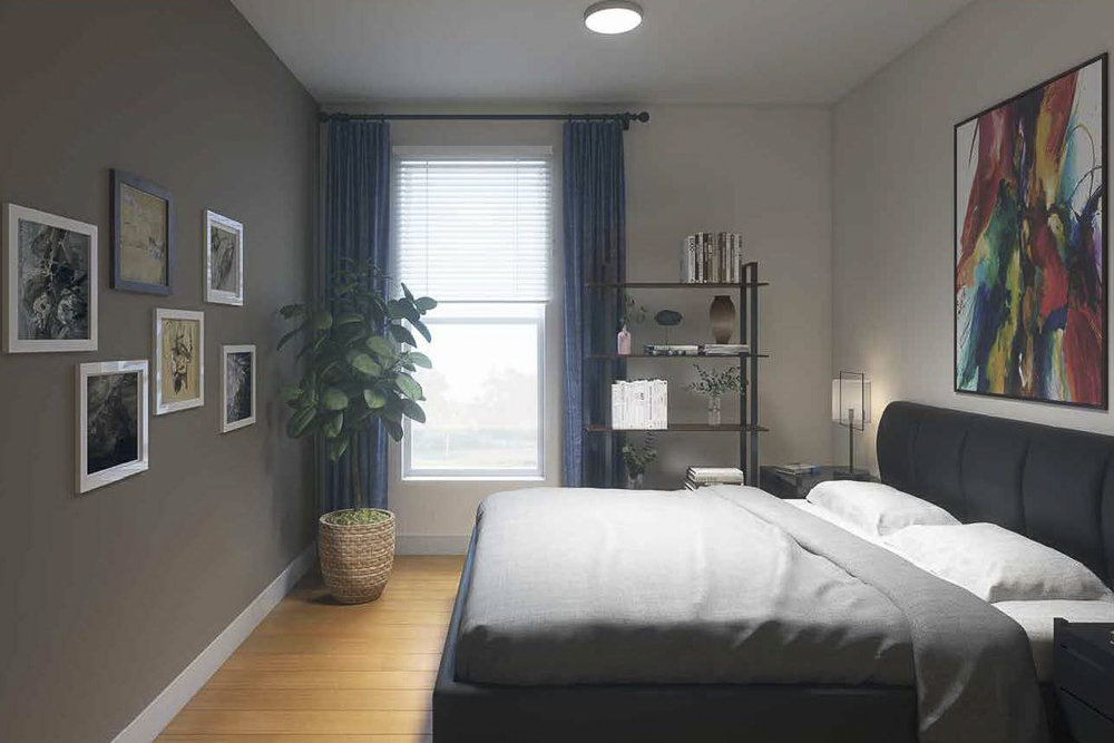 Woodhill Station West Phase One - interior bedroom rendering